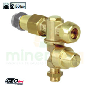 Portaboquillas atomizador doble regulable con antigoteo y anillas.