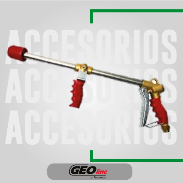 Pistola con lanza de chorro regulable