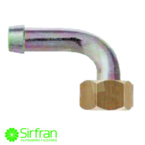RACOR CURVO 1/2 13 MM COMPLETO LATON