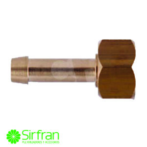 RACOR RECTO 1/2 13 MM COMPLETO LATON